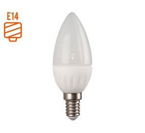 Ampolleta LED 6W E14 luz cálida vela Elfa.