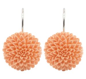 Gancho cortina Flor rosado 12 unidades Cotidiana