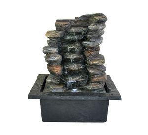 Fuente Cascada con luz LED Outzen.