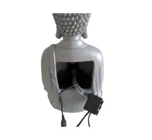 Fuente agua 29 cm Buda sentado LED Outzen