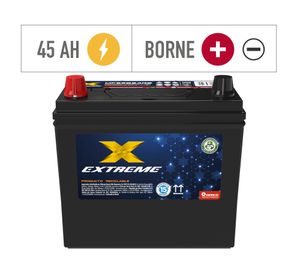 Batería 45AH 380CCA derecho MF55B24RS Extreme.