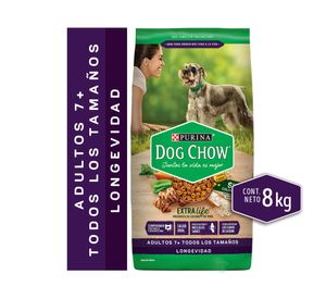 Alimento perro senior 8 kg Dog Chow.