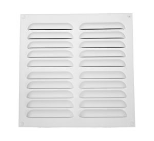 Celosía plana plástico 20x20 cm blanco