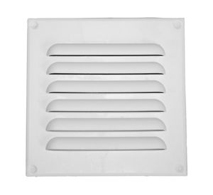 Celosía plana plástico 12x14 cm blanco