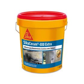 Adhesivo cerámico 1 tineta Sikaceram 300 gris Sika.