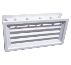 Celosía plástico 35x13 cm Beagle blanco