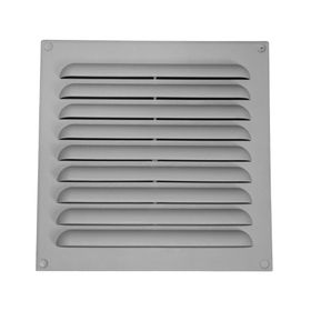 Celosía plana plástico 20x20 cm gris