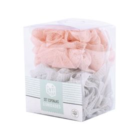 Esponja gris/rosado 2 unidades Cotidiana