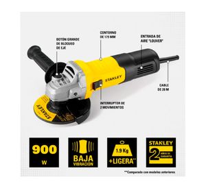 Esmeril angular 4 1/2'' 900W STGS9115-B2C Stanley.
