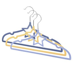 Colgador terciopelo Estrella 3 unidades Cotidiana.