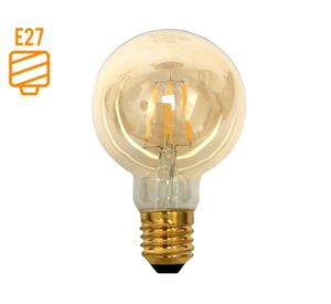 Ampolleta led G80 vintage 6 W E27 luz cálida
