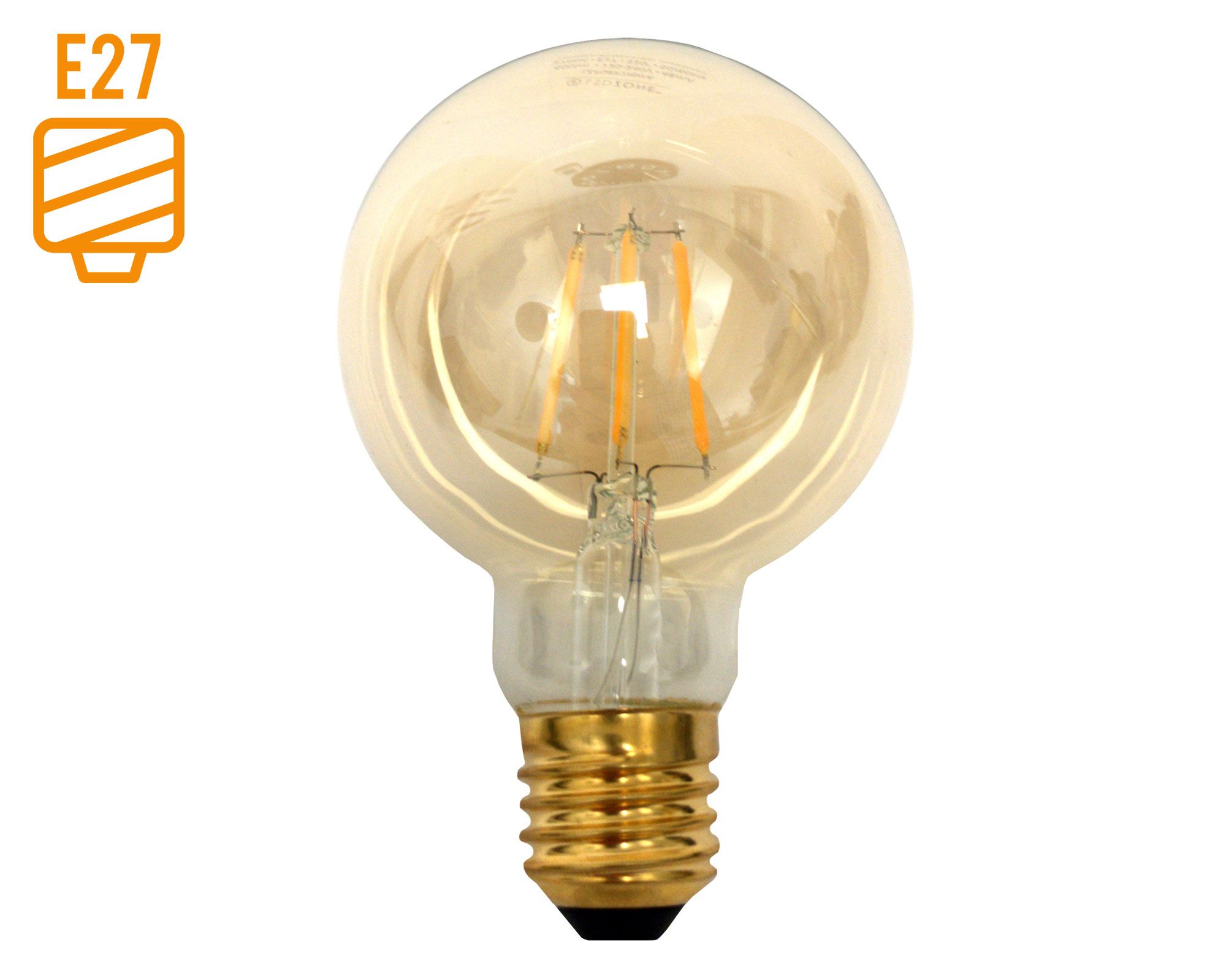 Ampolleta led G80 vintage 6 W E27 luz cálida