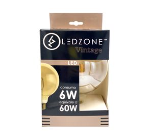 Ampolleta led G80 vintage 6 W E27 luz cálida