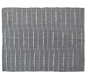 Alfombra 120x180 cm bordado gris/blanco Cotidiana