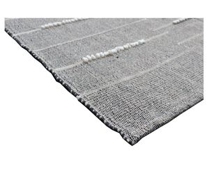 Alfombra 120x180 cm bordado gris/blanco Cotidiana