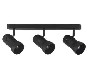 Spot 3L E27 negro Abitare