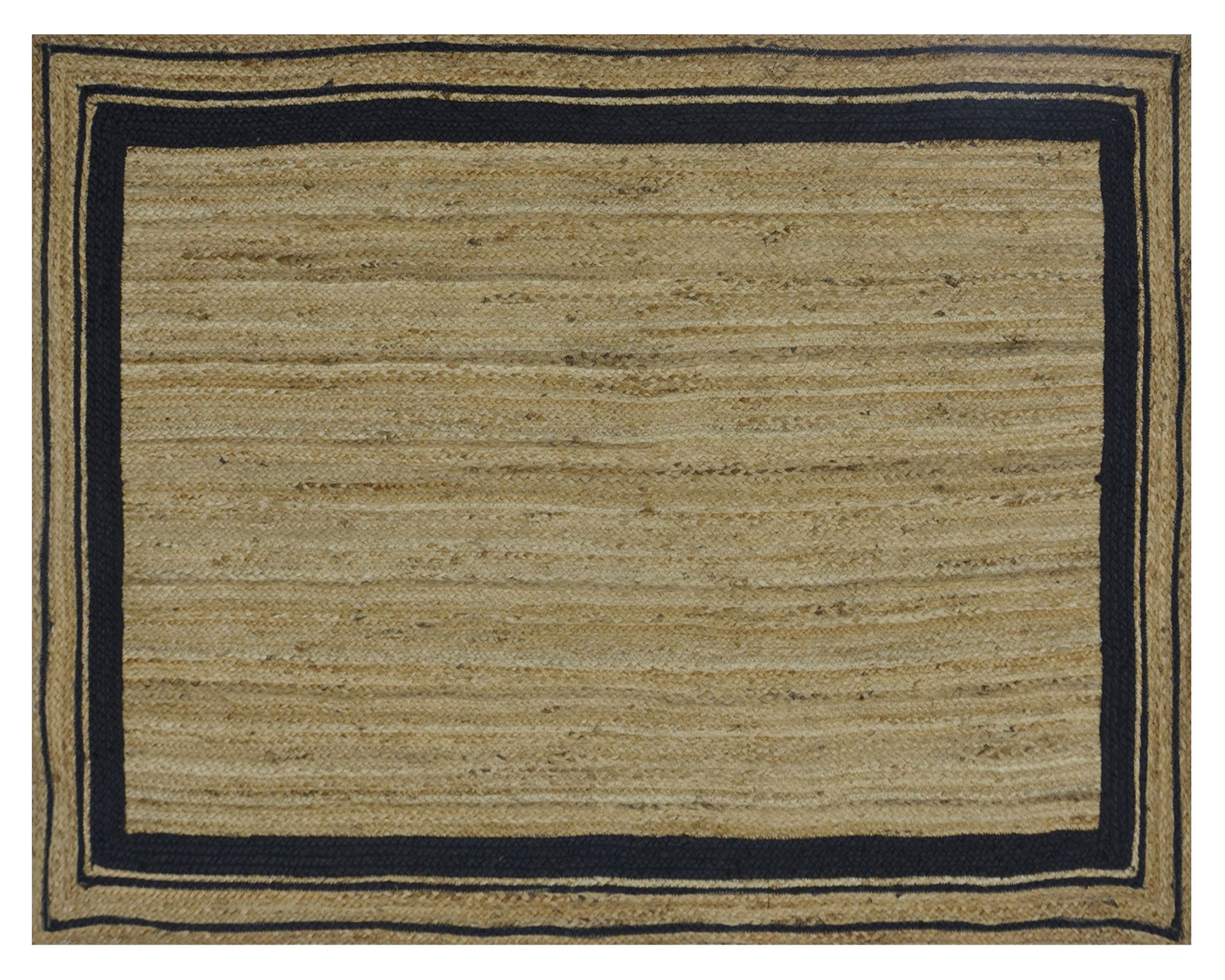 M+Design Alfombra 120x180 cm Trenzado 2 natural/negro