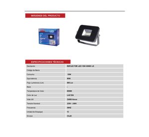 Reflector LED 50W luz fría Elfa.