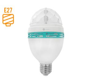 Ampolleta led 3W E27 luz RGB