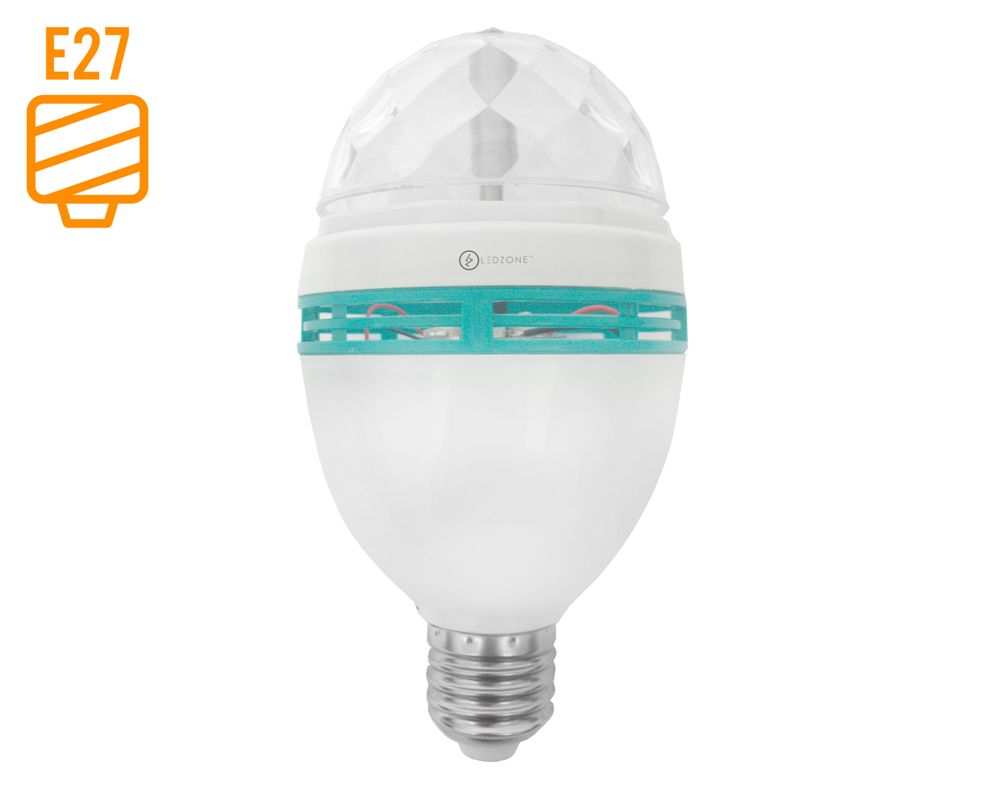 Ampolleta led 3W E27 luz RGB