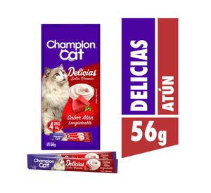 Snack gato 56 gr Delicias atún Champion Cat.