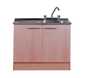 Mueble lavaplatos 100 cm izquierdo beige Mobikit.