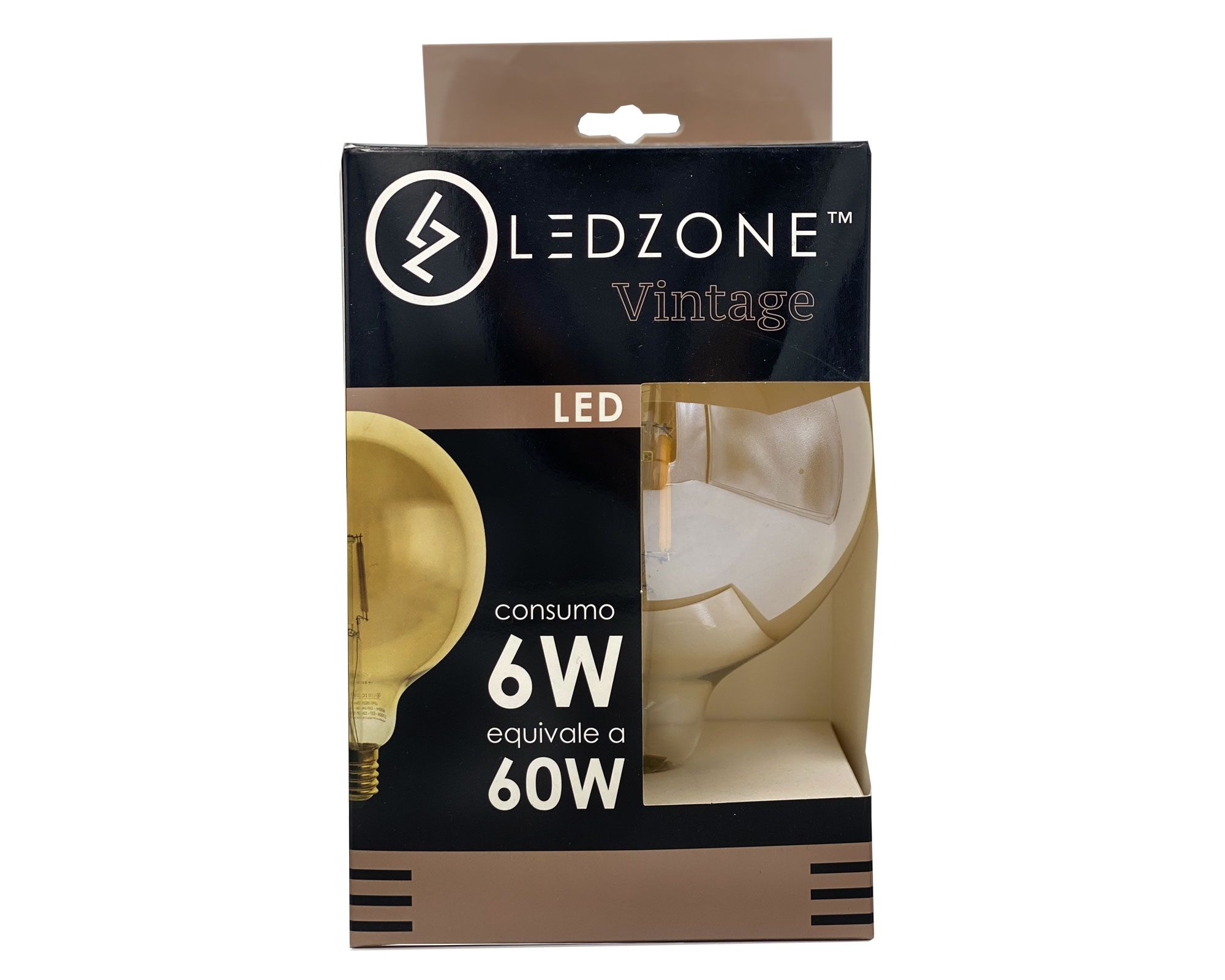 Ampolleta LED 6W E27 luz cálida Vintage Ledzone