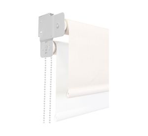 Cortina roller blackout doble 100x250 cm Sunscreen blanco Cotidiana