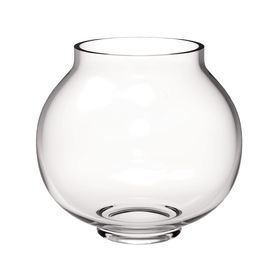 Florero 17 cm Redondo transparente Cotidiana.