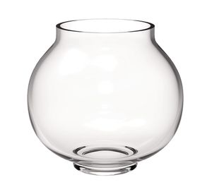 Florero 17 cm Redondo transparente Cotidiana.
