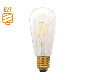 Ampolleta led Box pera filamento 6 W E27 luz cálida