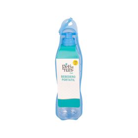 Bebedero 500 ml celeste Pet's fun