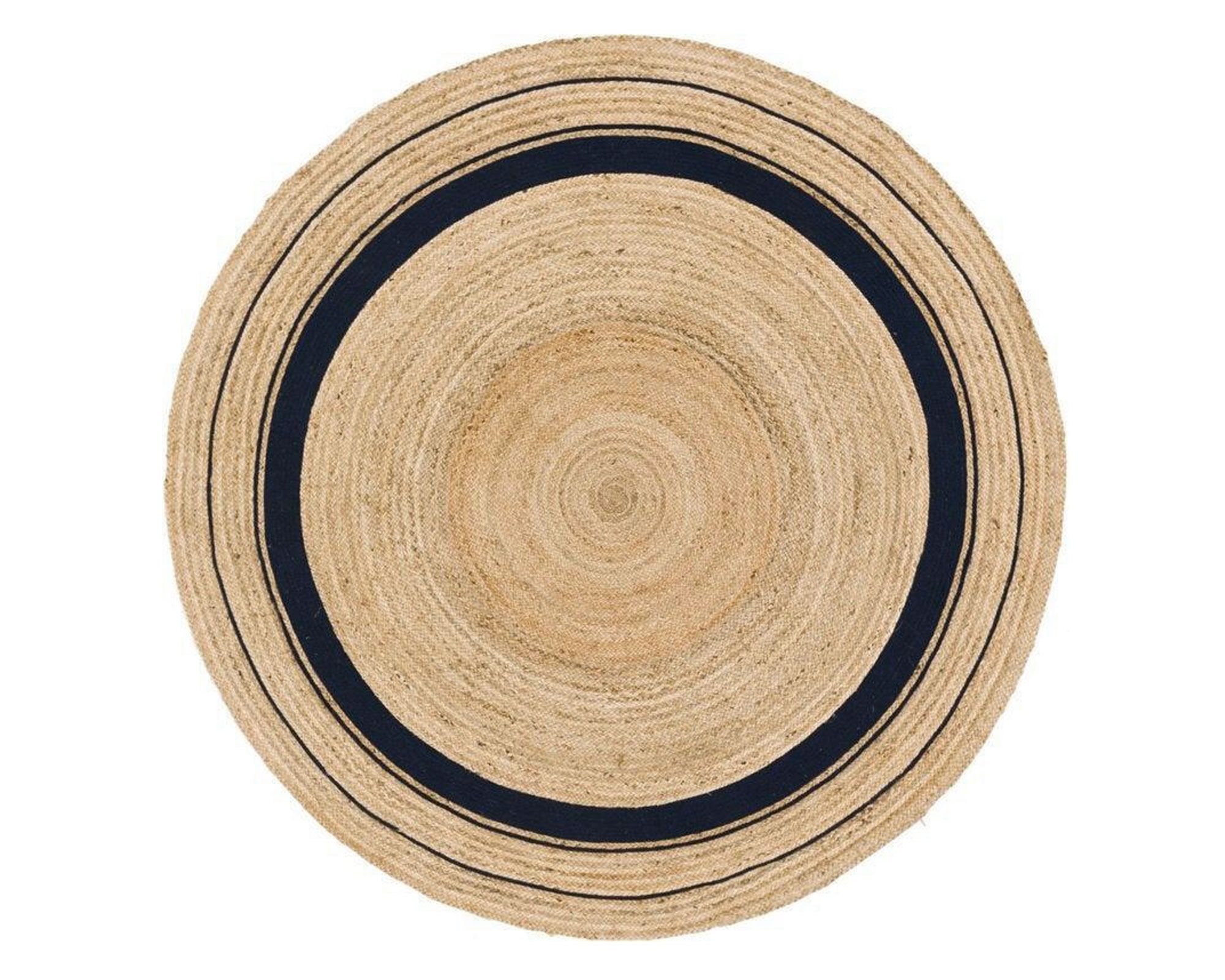 M+Design Alfombra 120 cm Trenzado café/negro