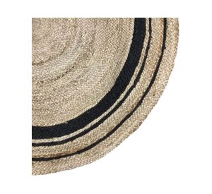 Alfombra 120 cm Trenzado café/negro Cotidiana