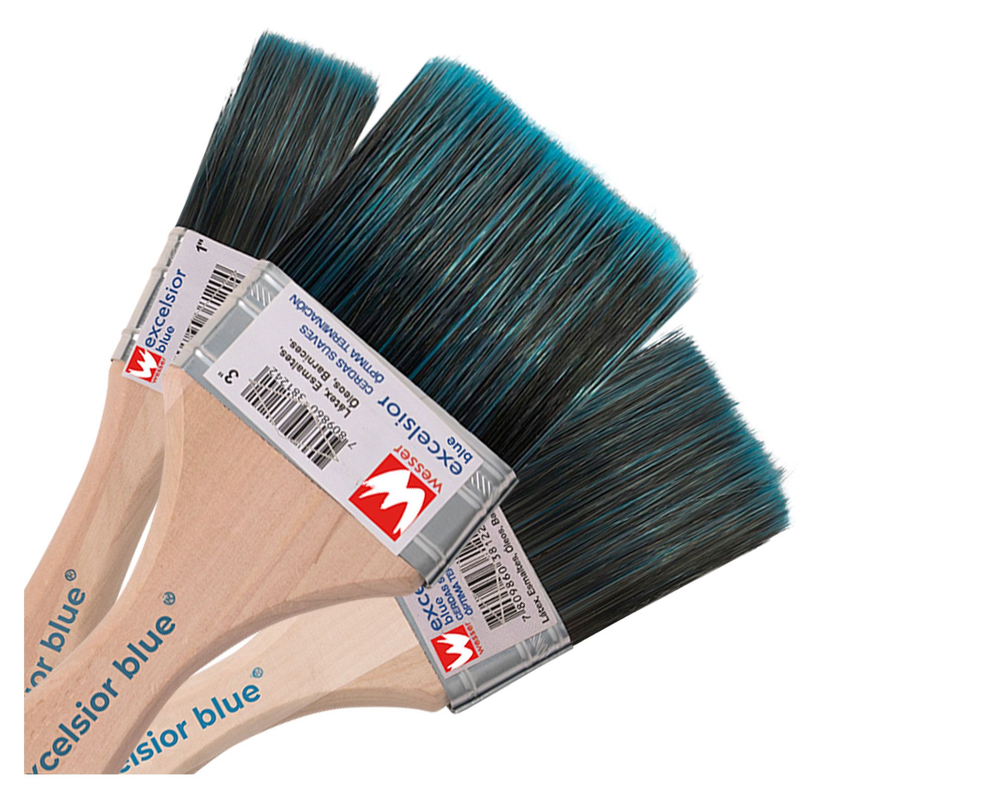 Brocha 3 Piezas Excelsior Blue