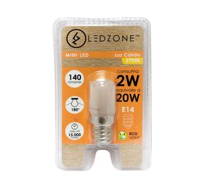 Ampolleta led 2W E14 luz cálida