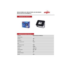 Reflector LED 10W luz fría Elfa.