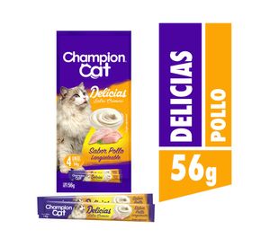 Snack gato 56 gr Delicias pollo Champion Cat.