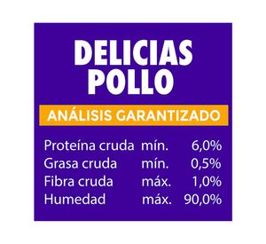 Snack gato 56 gr Delicias pollo Champion Cat.