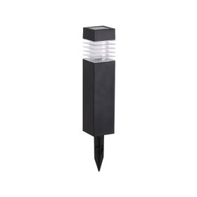 Estaca solar led cuadrada negro