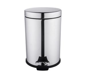 Basurero 2.8 litros pedal cromado Cotidiana.