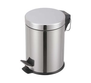 Basurero 2.8 litros pedal cromado Cotidiana.