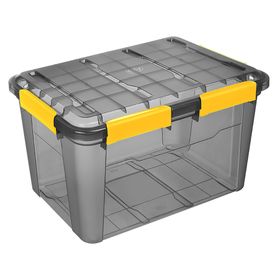 Caja organizadora 50 lt negro transparente