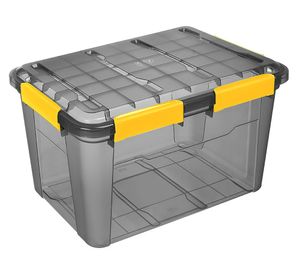 Caja organizadora 50 lt negro transparente