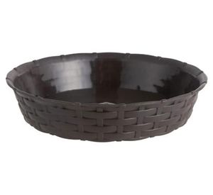 Plato macetero 25 cm ratán marrón Reyplast