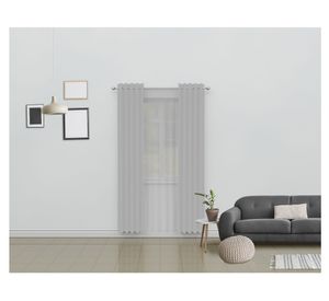 Cortina sunout + velo 140x230 cm gris claro Cotidiana