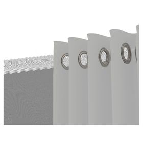 Cortina sunout + velo 140x230 cm gris claro Cotidiana