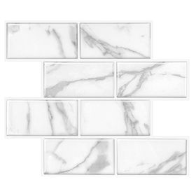 Mosaicos 27x32 cm Calacata blanco