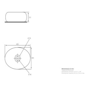 Lavamanos Oval Slim blanco