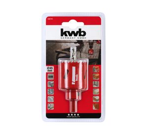 Sierra copa bimetálica 45 mm KWB